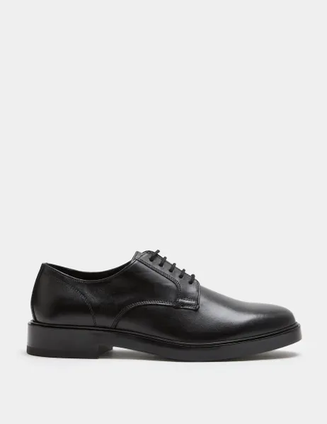 Marks & Spencer Leather Derby Shoes Black