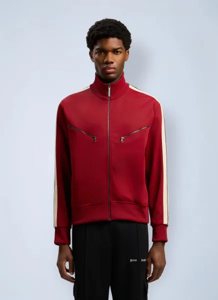 Curved Logo Zip-Up Track Jacket