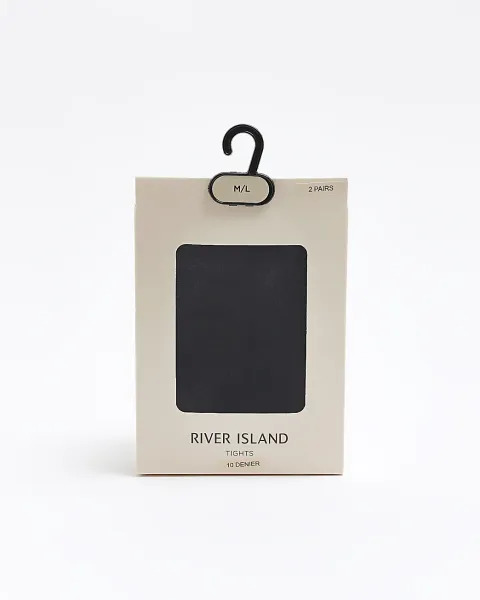 River Island 10 Denier Pack Of 2 Tights