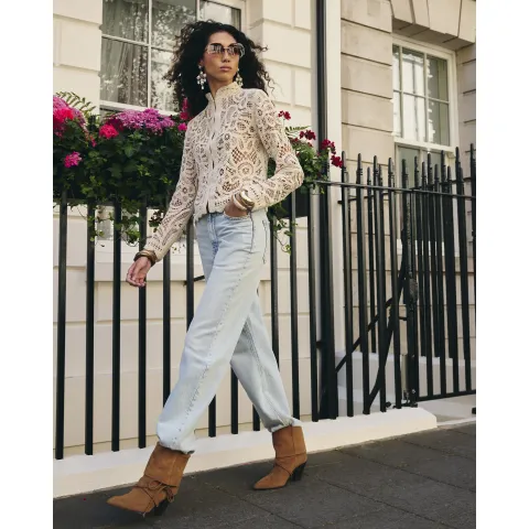 River Island Crochet Drummer Jacket