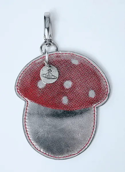 Mushroom Charm Keyring