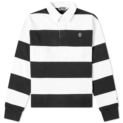 Stripe Heavy Weight Loose Fit Rugby Shirt