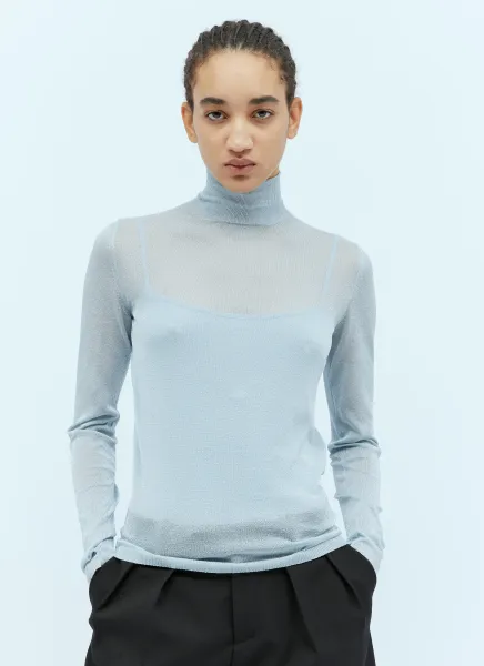 Glitter High Neck Sweater
