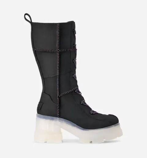Areum Boot for Women, Leather/Polyester/Cotton