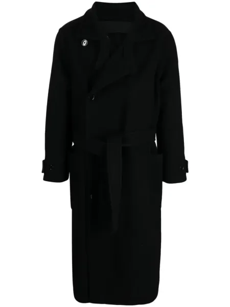 wrap coat Black