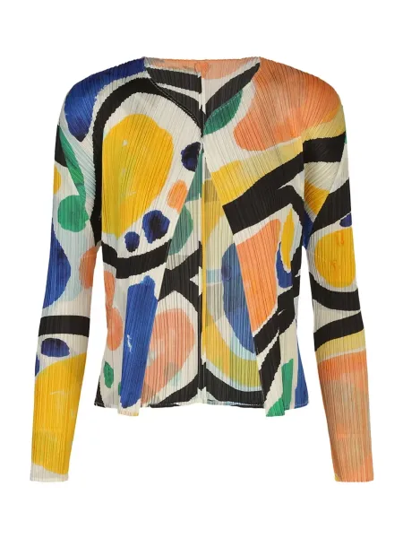 Pleats Please Roll Cardigan Multi