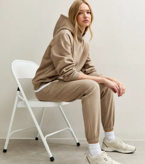 Women's Camel Cuffed Ankle Joggers