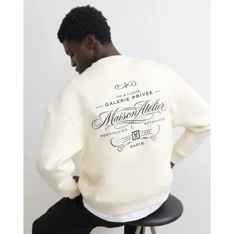 River Island Cotton Maison Atelier Sweatshirt