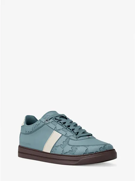 Brady Logo Embossed Leather Sneaker