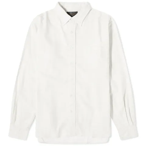 Button Down Solid Flannel Shirt