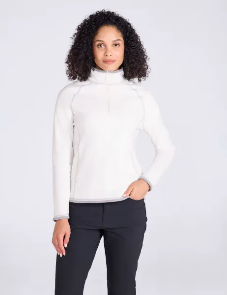 Mountain Warehouse Montana Half Zip Fleece Sweatshirt Beige