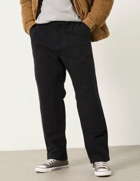 FatFace Regular Fit Pure Cotton Flat Front Trousers