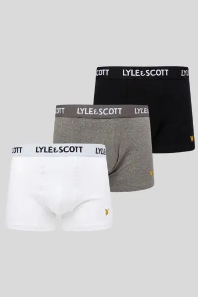 Lyle & Scott 3 Pack Basic Core Trunks
