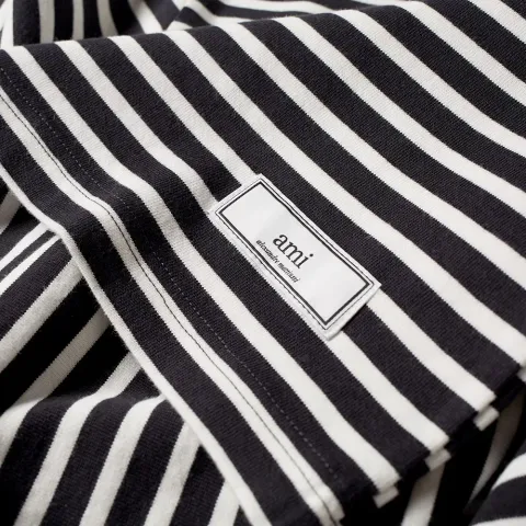 AMI Long Sleeve Stripe Tee