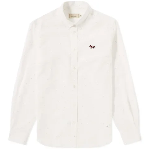 Maison Kitsuné Button Down Flecked Classic Shirt