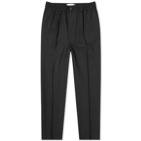 AMI Tropical Wool Cropped Elasticated Waist Trouser