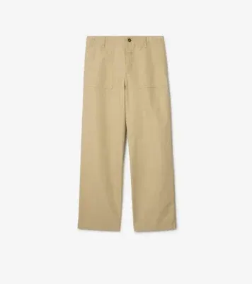 Gabardine Trousers in Dune beige