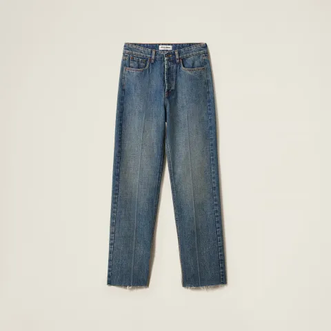 Denim five-pocket jeans