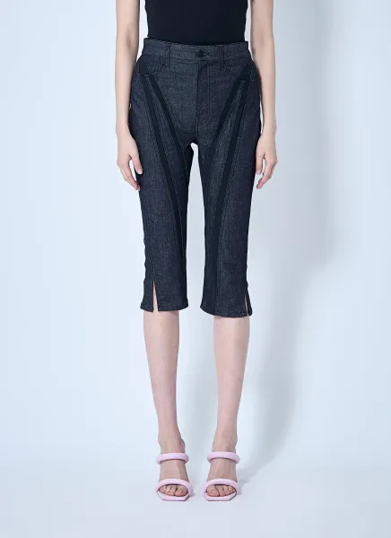 Capri Denim Cropped Pants