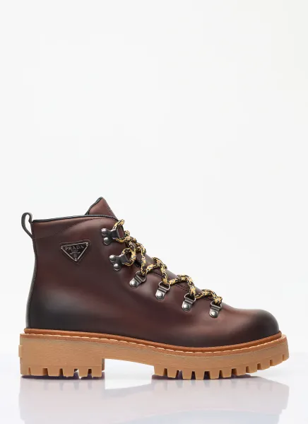 Lace-Up Leather Boots