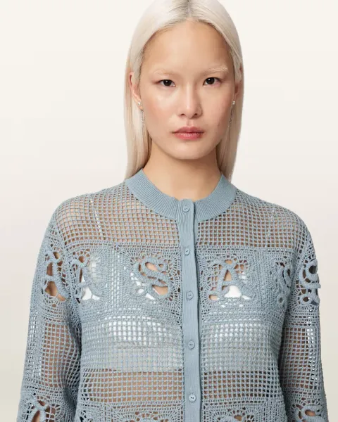 Kyra Open Knit Crochet Cardigan