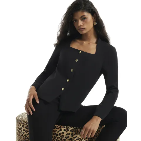 River Island Stand Cup Collar Jacket