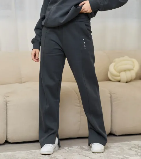 Women's Dark Grey Shadow Straight Leg Joggers
