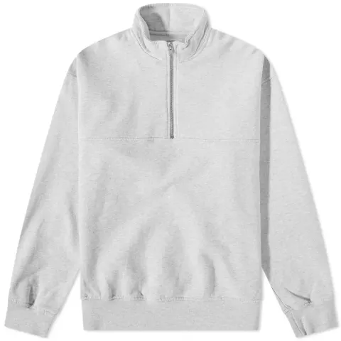 Organic Quarter Zip Crew Sweat