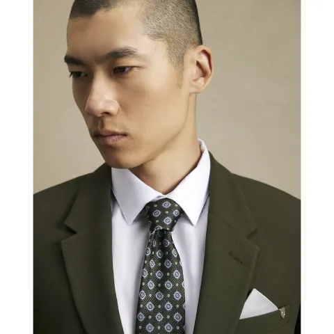 River Island Geometric Jacquard Tie
