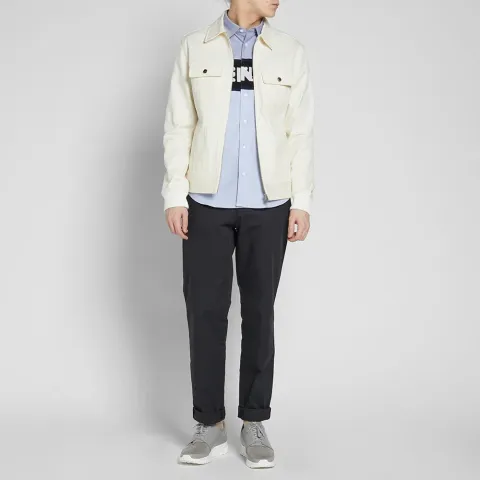 Button Down Knit Logo Oxford Shirt