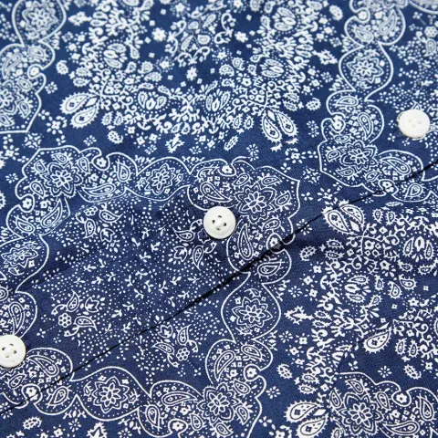 Bandana Print Short Sleeve Shirt