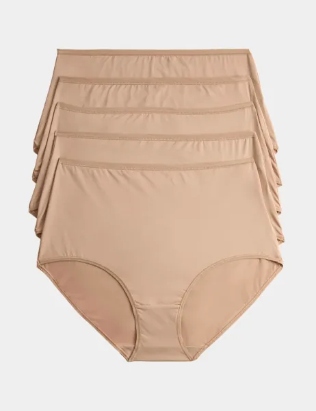 Marks & Spencer 5pk Microfibre Full Briefs Rose Quartz