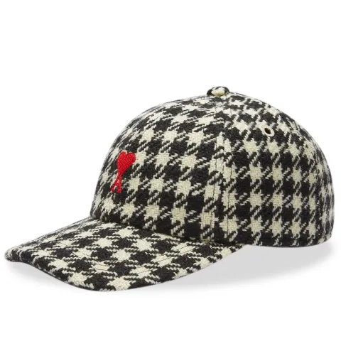 AMI Small A Houndstooth Wool Cap