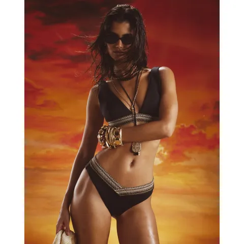 River Island Low Rise Elastic Bikini Bottoms