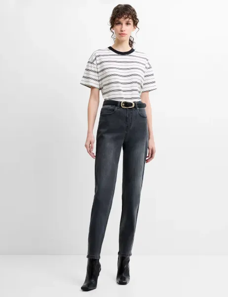 French Connection High Waisted Slim Fit Jeans Grey