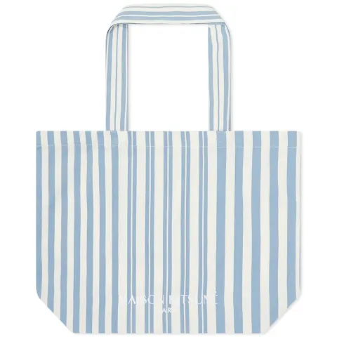 Maison Kitsuné Striped Classic Tote