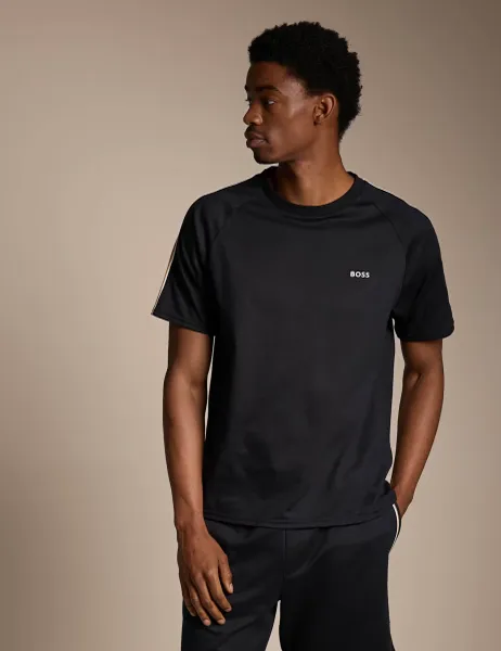 Boss Iconic Pure Cotton Crew Neck T-Shirt Black