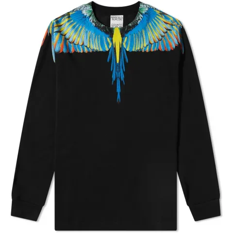 Long Sleeve Birds Wings Regular T-Shirt