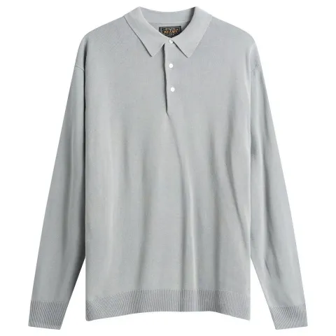 12g Knit Long Sleeve Polo