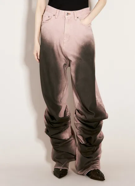 Draped Cuff Jeans