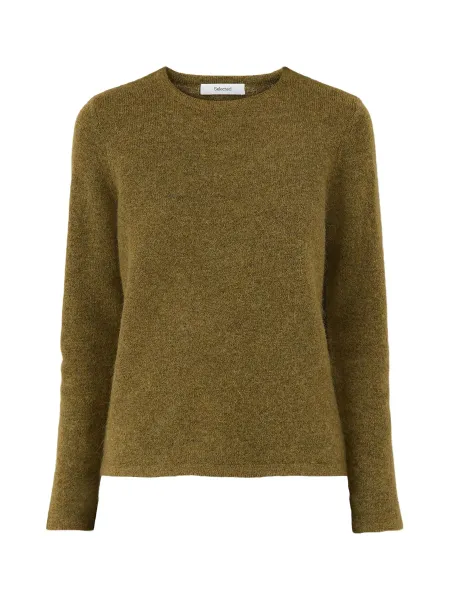 Selected Lulu Alpaca Blend Crew Neck Jumper