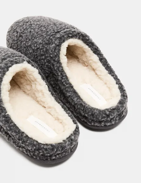 Marks & Spencer Cosy Mule Slippers with Freshfeet Grey