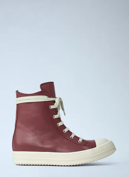 Leather High-Top Sneakers