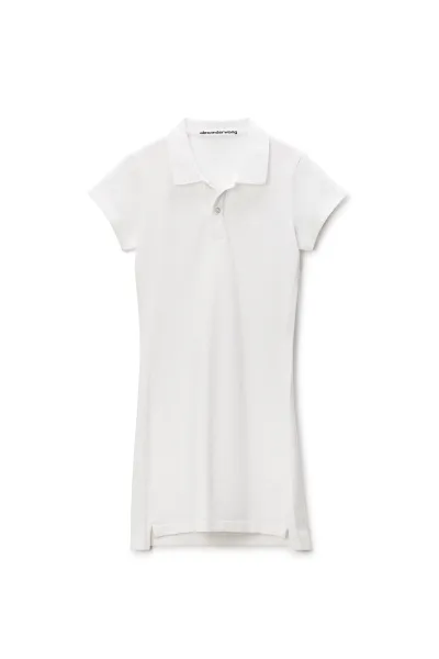 crystal hotfix polo dress