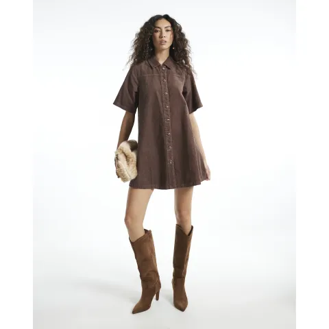 River Island Corduroy Smock Dress