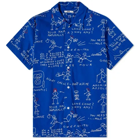 Short Sleeve Doodle Scene Shirt