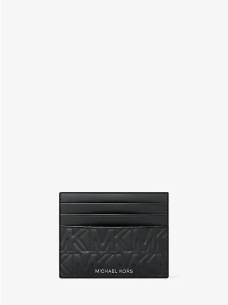 Hudson Quilted Logo Card Case