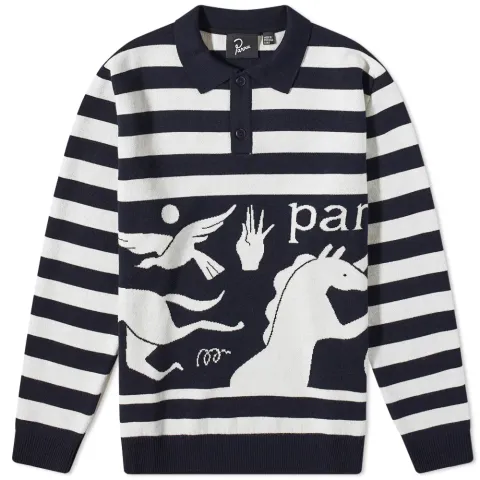 Basket Bird Horse Knitted Polo