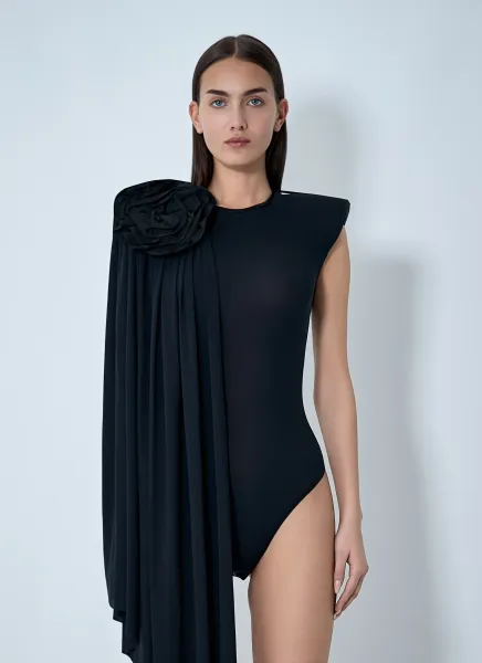 Draped Bodysuit