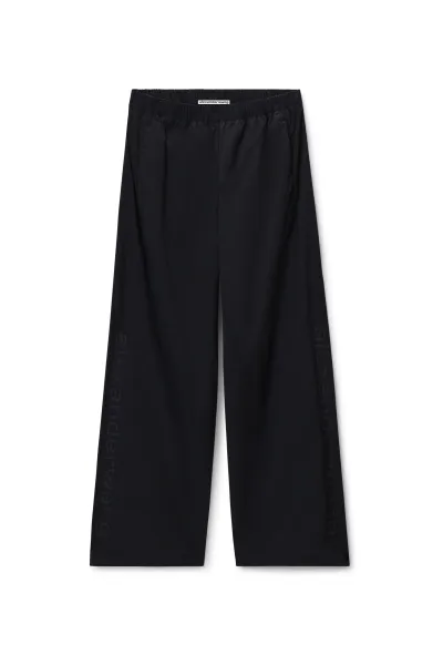 PERFORATED LOGO MID-RISE TRACK PANT
